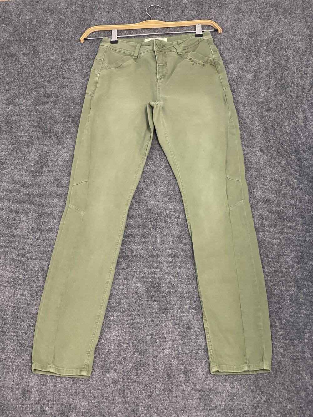 Street One Jeans Womens 8 Green Skinny Denim Pants Mid Rise Stretch W:29 N284